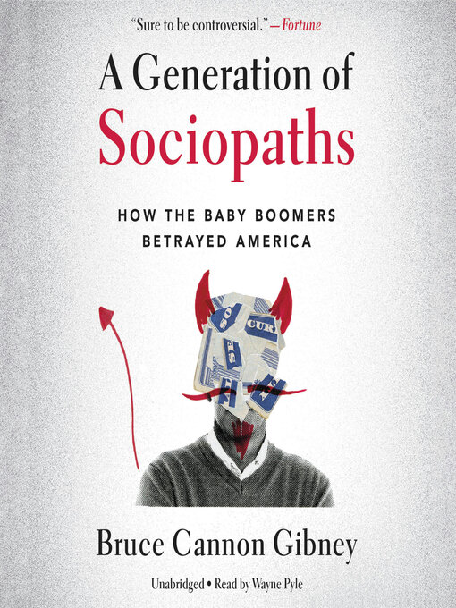 Cover image for A Generation of Sociopaths